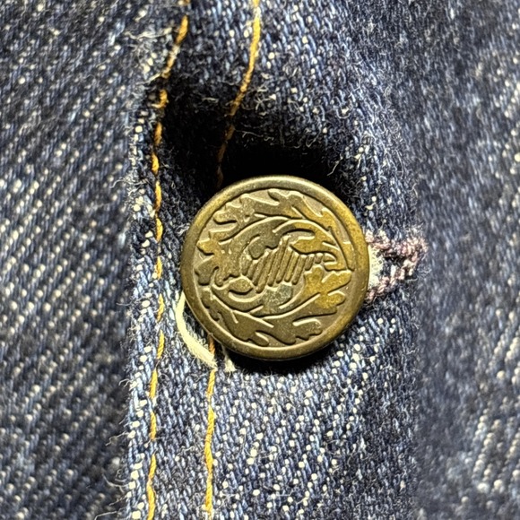 Vintage AFSCME White Oak Cone Denim Mens Vest XL 30th Convention Vegas 1992 NEW - Picture 9 of 16